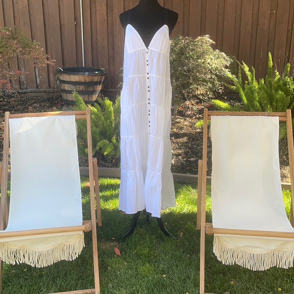 FRAME TIERED UTILITY DRESS